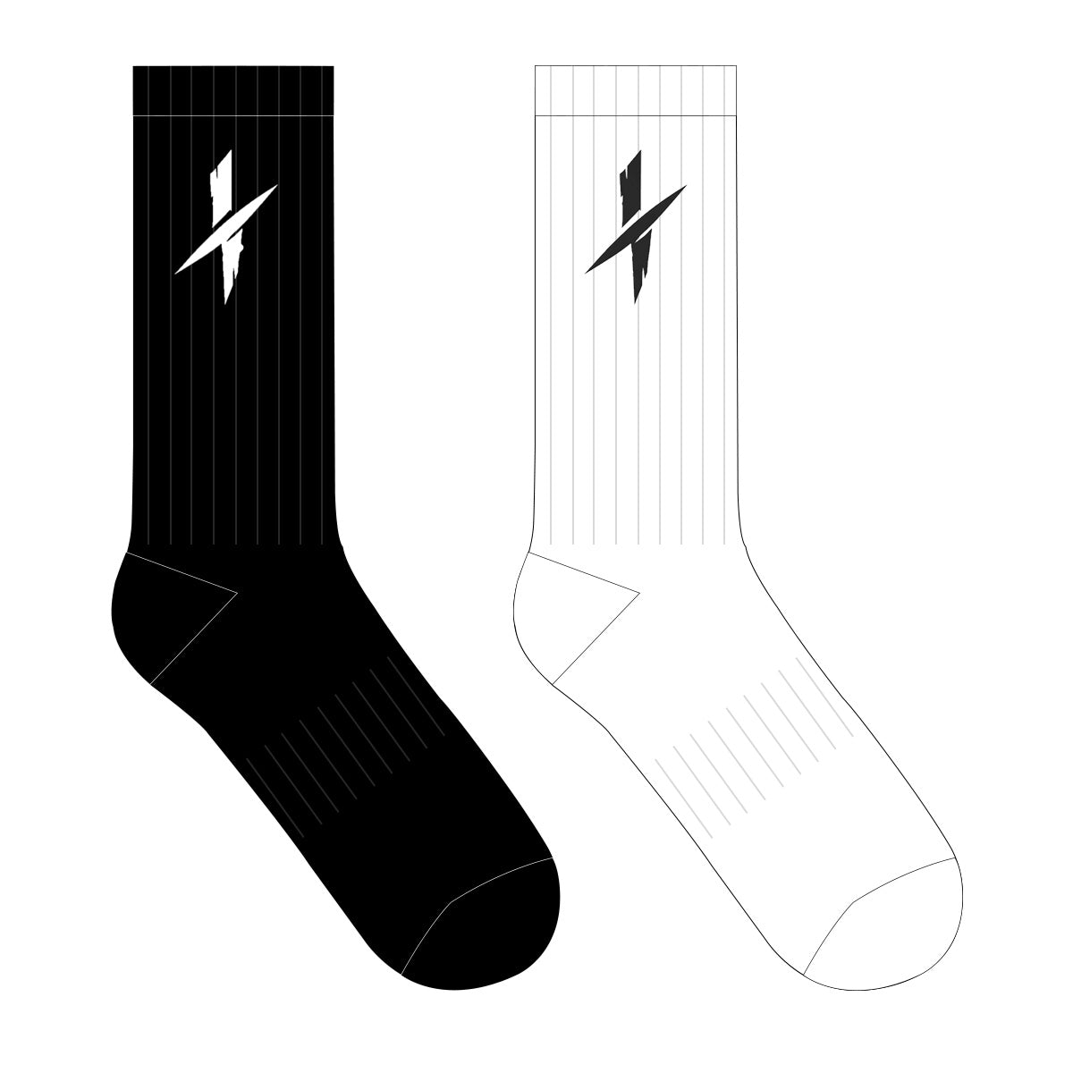 STRIKE Essential Socks — Chalk White